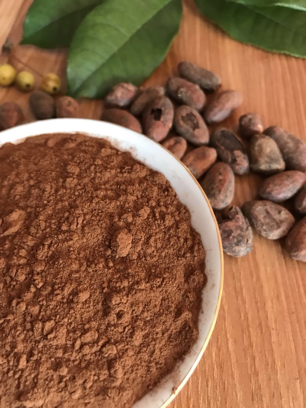 Batteri patogeni negativi alcalinizzati organici fini del cacao in polvere di Brown